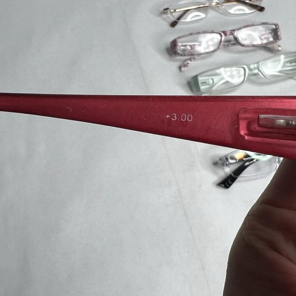 Eyeglasses‎ Reading 3.00 Eyewear Glasses Eyeglass Frames Lot 5 One 2.50 Strength